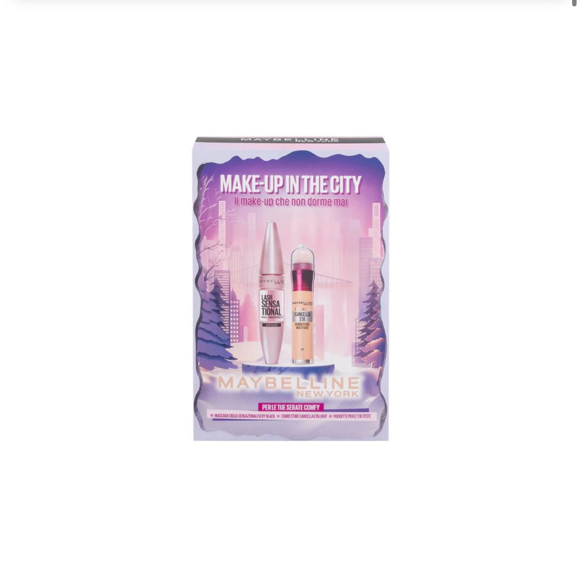 MAYBELLINE Make-up in The City Mascara + Correttore Light Cofanetto Regalo