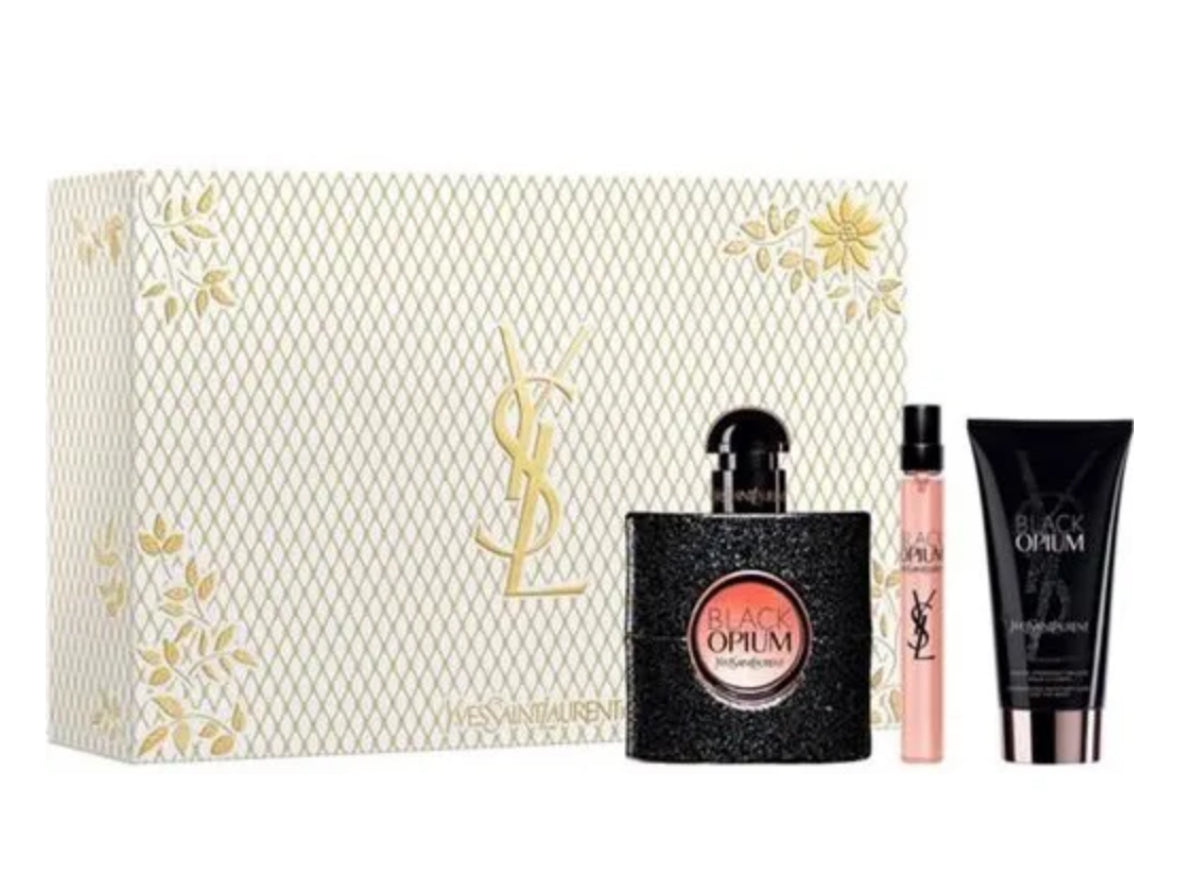 Yves Saint Laurent Cofanetto Black Opium Eau De Parfum Profumo 50ml + 10ml + Lozione corpo