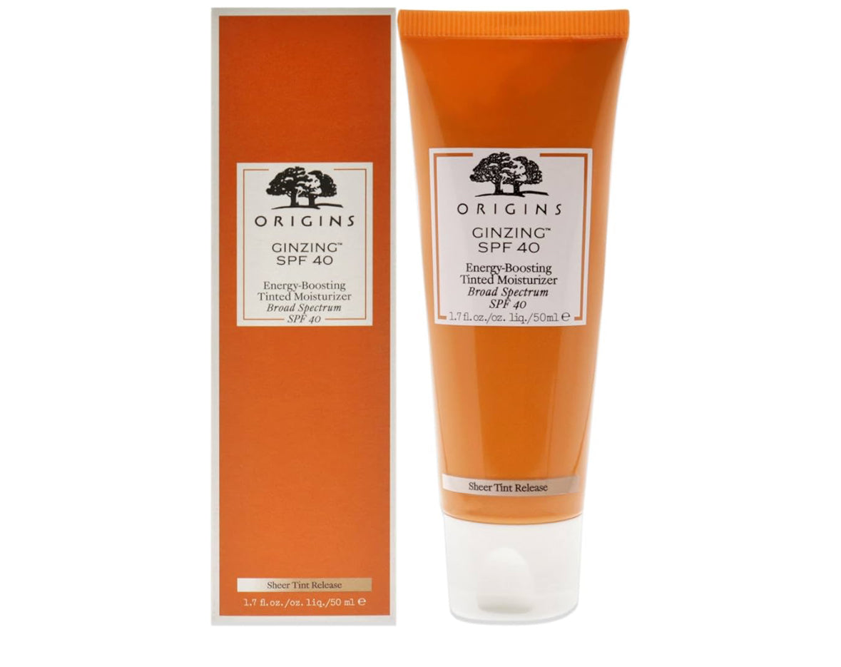 Origins Ginzing, crema idratante energizzante, colorata, con protezione solare SPF 40, 50 ml