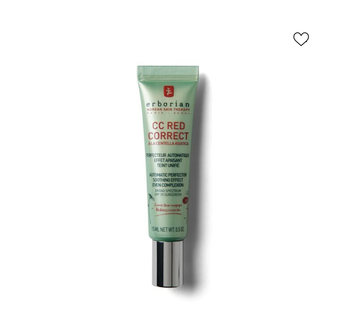 ERBORIAN
5
BB Cream & CC Cream
CC Red Correct 15 ml