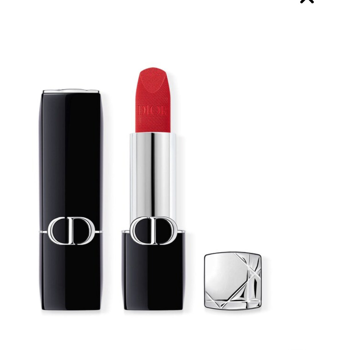 Rouge Dior
Rossetto a lunga tenuta colore couture – finish velvet, satin e la novità veil – trattamento floreale idratante