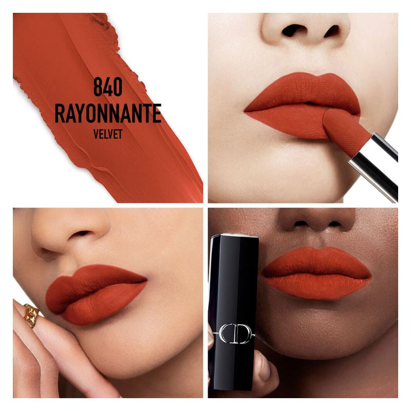 ROUGE DIOR - ROSSETTO COLORE COUTURE – FINISH VELVET E SATIN – TRATTAMENTO FLOREALE IDRATANTE – LUNGA TENUTA