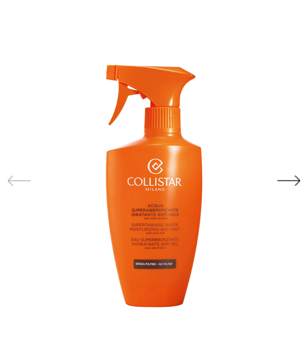 ACQUA SUPERABBRONZANTE IDRATANTE ANTI-SALE®
Con latte di aloe maxi size