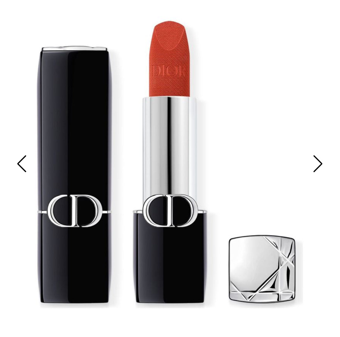 ROUGE DIOR - ROSSETTO COLORE COUTURE – FINISH VELVET E SATIN – TRATTAMENTO FLOREALE IDRATANTE – LUNGA TENUTA