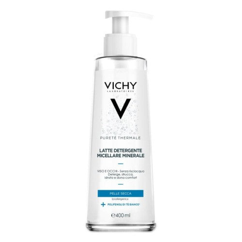 Latte Micellare Detergente Struccante per Pelle Secca e Sensibile 400ml - Vichy