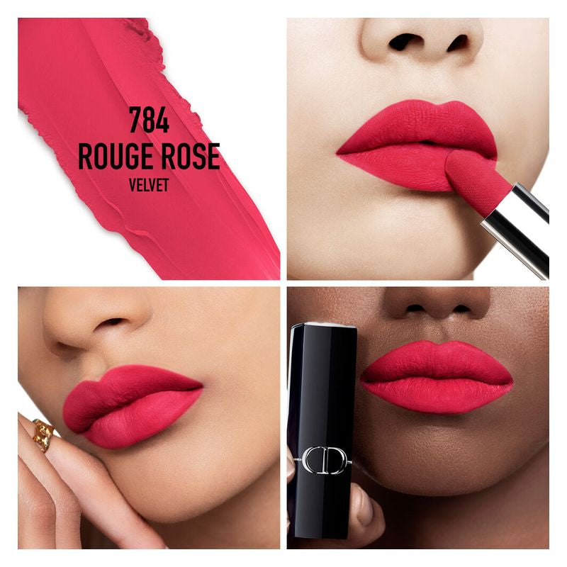 Rouge Dior - Rossetto a Lunga Tenuta, Trattamento Floreale Idratante, velvet
