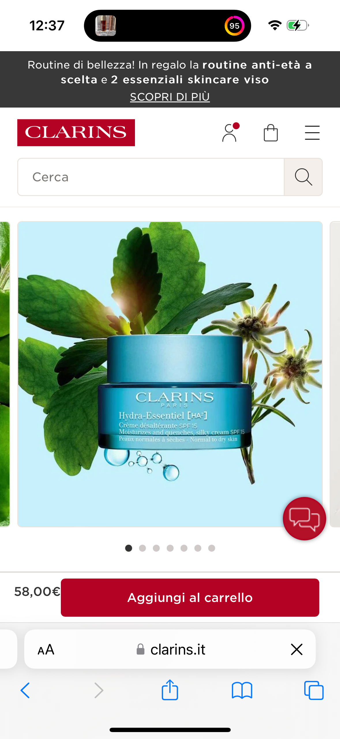 CLARINS Hydra-Essentiel [HA²] - Crema idratante SPF15